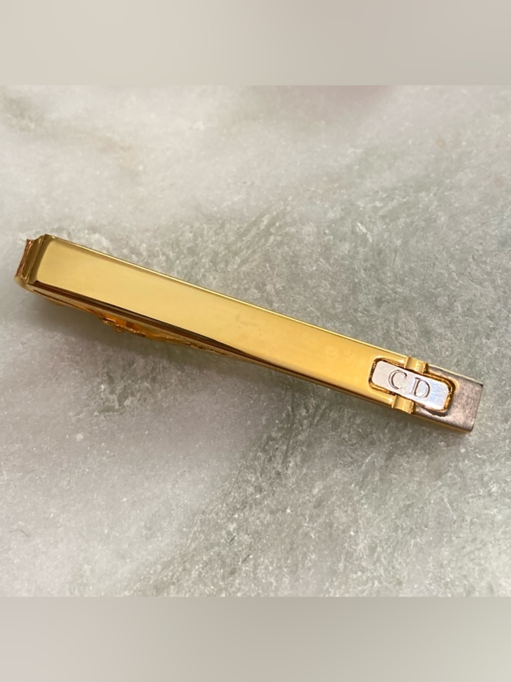 Vintage Dior Cuff Links & Tie Clip Set - Picture 3 of 8